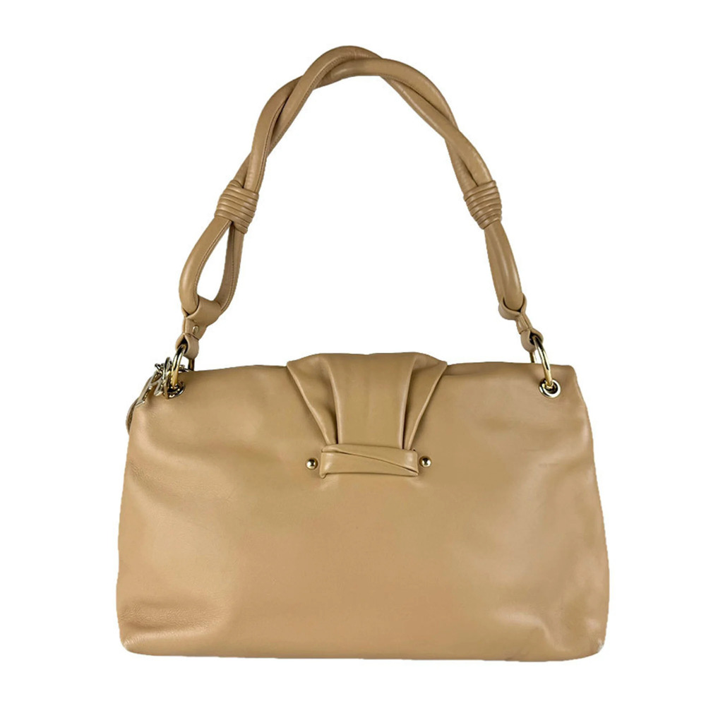 CHRISTIAN DIOR Cream Leather Shoulder Bag - Picture 3 of 13